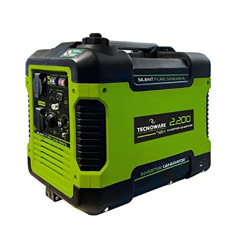 Tecnoware Generador de 2200 VA Inverter insonorizado, Monofásico 230 Vac, 50 Hz, Motor OHV de Combustión Interna Alimentado con Gasolina