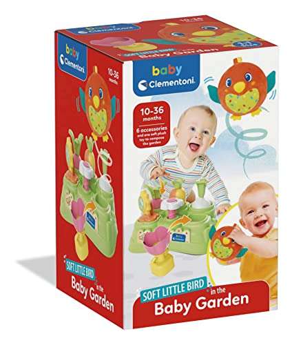 Clementoni- Soft Little Bird The Baby Garden-Juguetes Bebé 10 Meses