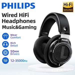 Auriculares Philips SHP9500, audífonos abiertos estéreo HiFi con cable