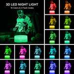 3D LED Lámpara Luz de noche 2 modelos