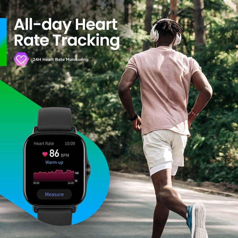 Amazfit GTS 2 2022 New Version Smartwatch Fitness con Llamada Bluetooth y de Frecuencia Cardíaca Monitor SpO2 Música 3 GB Alexa