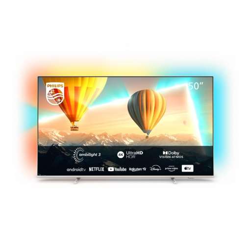 TV LED 127 cm (50") Philips 50PUS8057/12, 4K UHD, Smart TV (+ Amazon)