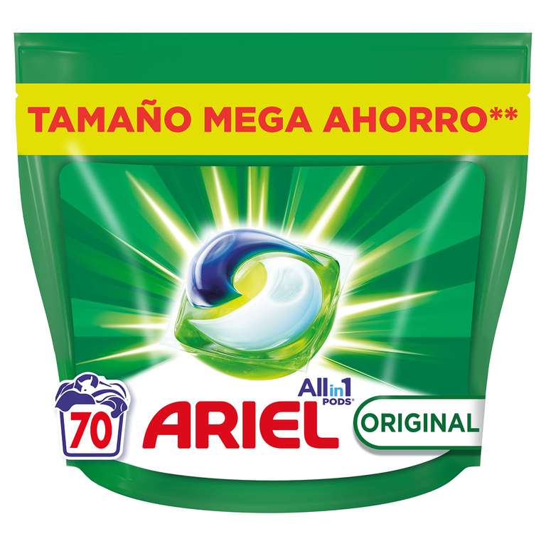 3× Ariel All-in-One Detergente Lavadora Líquido en Cápsulas/Pastillas, 70 Lavados