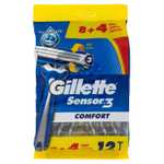 2 x Gillette UEFA LDC Sensor3 Comfort Rasoir Jetable Pour Homme, x12. Total 24u [Unidad 6'64€]