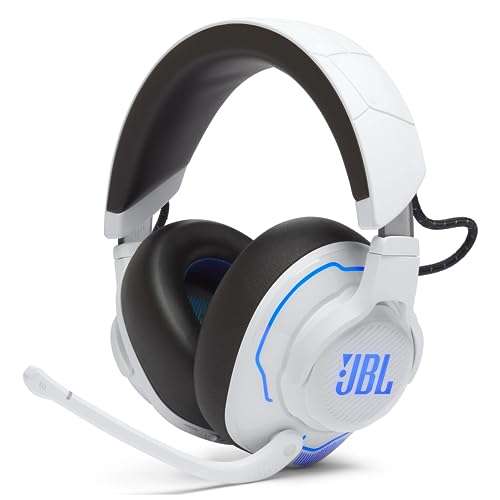 JBL Quantum 910P Auriculares inalámbricos bluetooth para PlayStation, cancelación activa del ruido, QuantumSOUND Signature, 39 h. de batería