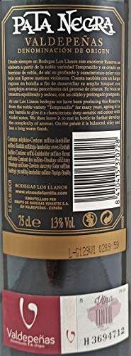 Pata Negra Reserva Vino Tinto D.O Valdepeñas - Caja de 6 Botellas x 750 ml
