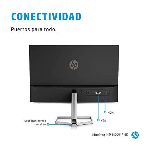 HP M22f – Monitor de 22" Full HD (1920 x 1080, 75Hz, 5ms, IPS LED, 16:9, AMD FreeSync)