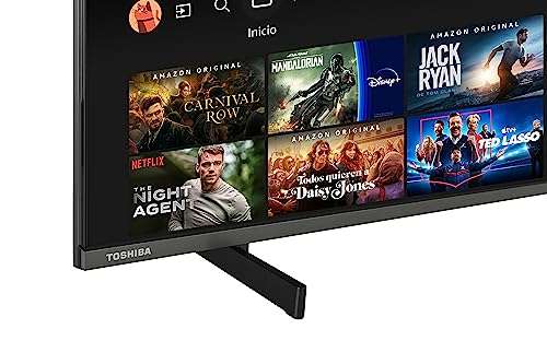 Toshiba QF5D 43'' Smart Fire TV 109.2 cm (QLED, 4K Ultra HD, HDR10, Prime Video, Netflix, Control de Voz de Alexa, DVB-T2, HDMI 2.1)