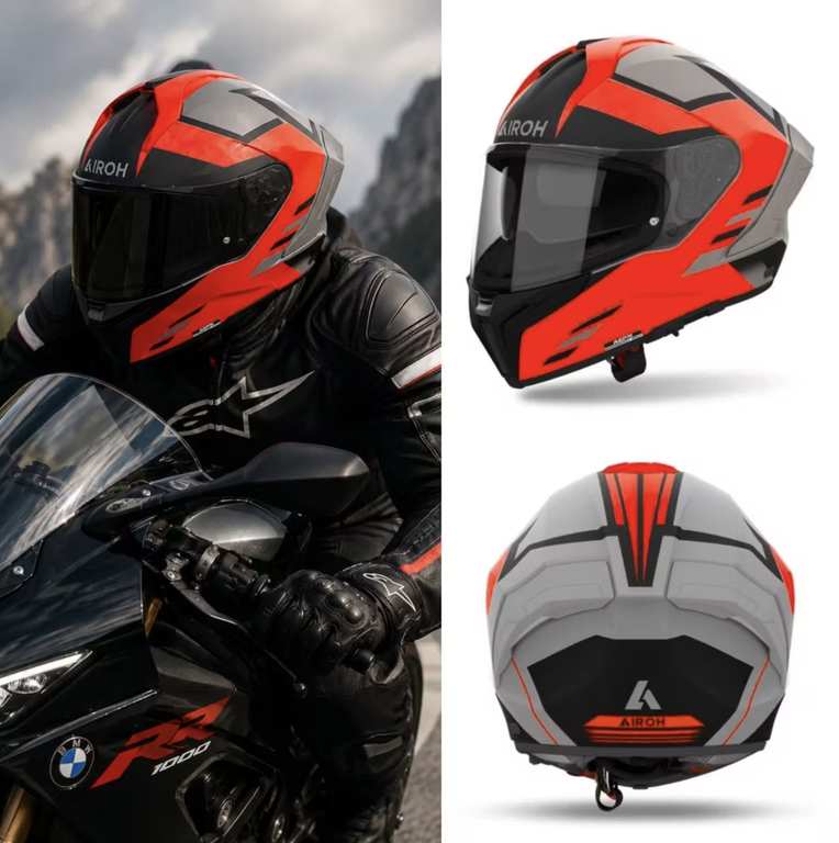 Imagen de Casco de moto AIROH Matryx Thron &