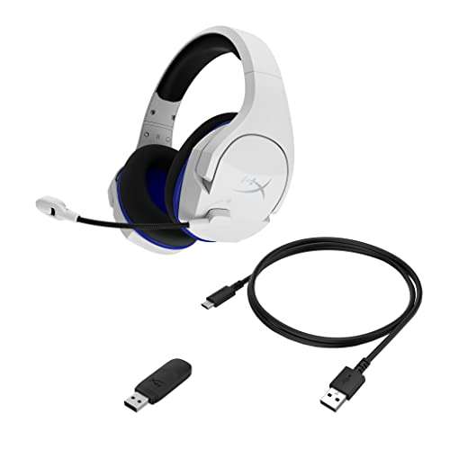 HyperX Cloud Stinger Core – auriculares inalámbricos, ligeros, controles deslizantes de acero duraderos, micrófono con cancelación de ruido