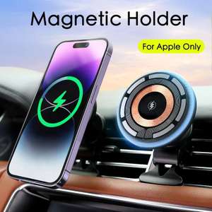 Soporte magnético de teléfono para coche, carga inalámbrica
