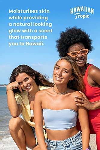 HAWAIIAN Tropic - SPF 30 Loción facial Silk Hydration - Solar Protective de cara & Ultra-Ligera - Pack de 3 [4'87€/ud]