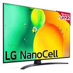 TV 43" LG 43NANO766QA - Smart TV webOS22, 4K Nanocell, Procesador de Gran Potencia 4K a5 Gen 5, compatible con formatos HDR 10, HLG y HGiG