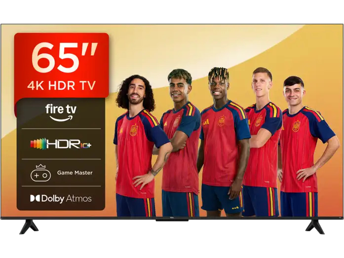 TV LED 65" - TCL 65V6D, UHD 4K, ARM Cortex-A55 (MT9026), Smart TV, DVB-T2 (H.265), HDR 10+, Dolby Atmos, Negro