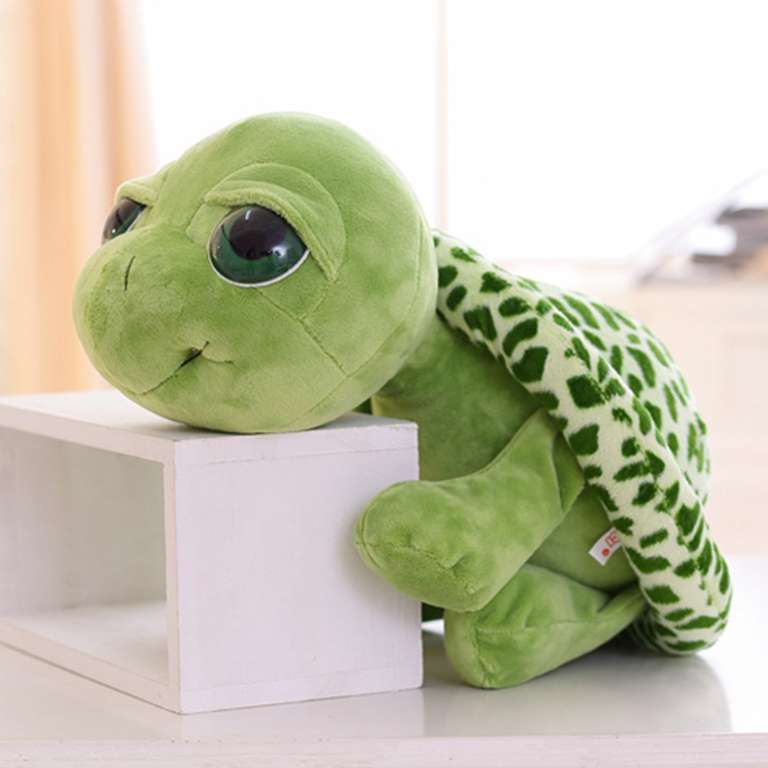 Tortuga de peluche de juguete de tortuga, ojo grande, muñeca de tortuga