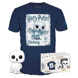 Pack Camiseta Y Figura Pop Harry Potter: Hedwig