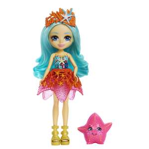 Royal Enchantimals Ocean Kingdom Muñeca Starla Starfish con mascota estrella de mar de juguete