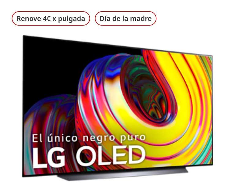 TV OLED 65" - LG OLED65CS6LA, UHD 4K, α9 Gen5 AI Processor 4K, Smart TV