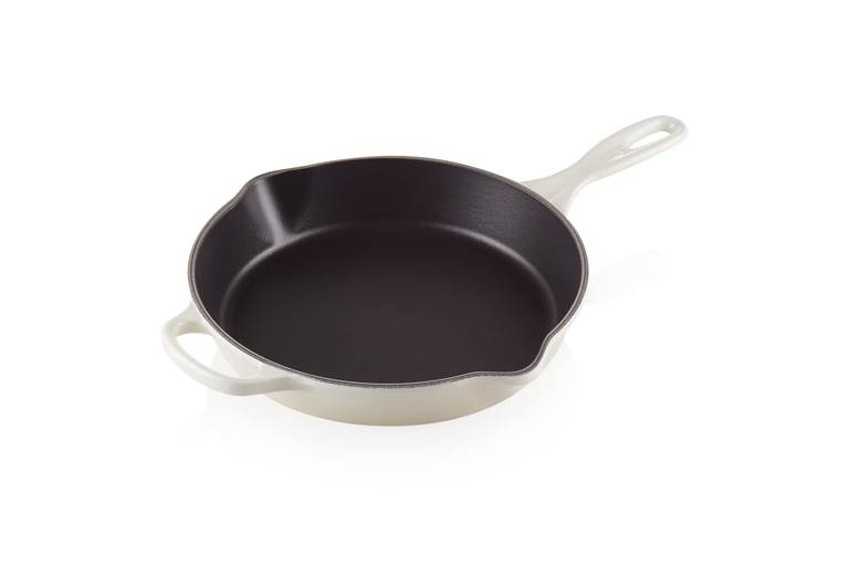 Le Creuset Sartén skillet alta de hierro fundido, 26 cm, 2 litros, Meringue