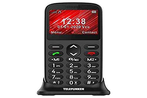 Teléfono Telefunken S420, Negro. (ideal grupo Senior)