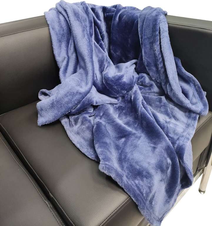 Manta Para Sofá De Franela Mantas Para Cama Suave, Pelo Microfibra  Transpirable, Polar Multiusos 120x150 Cm Azul » Chollometro