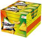 Trident Senses Tropical- Chicles sin Azúcar con Sabor Tropical - Paquete de 12 envases de 23 g