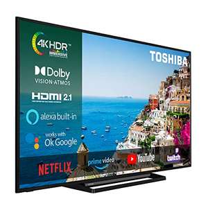 Smart TV Toshiba 55" 4K 55UL3C63DG, HDR, Dolby Vision, Alexa, Google Assistant, HDMI 2.1