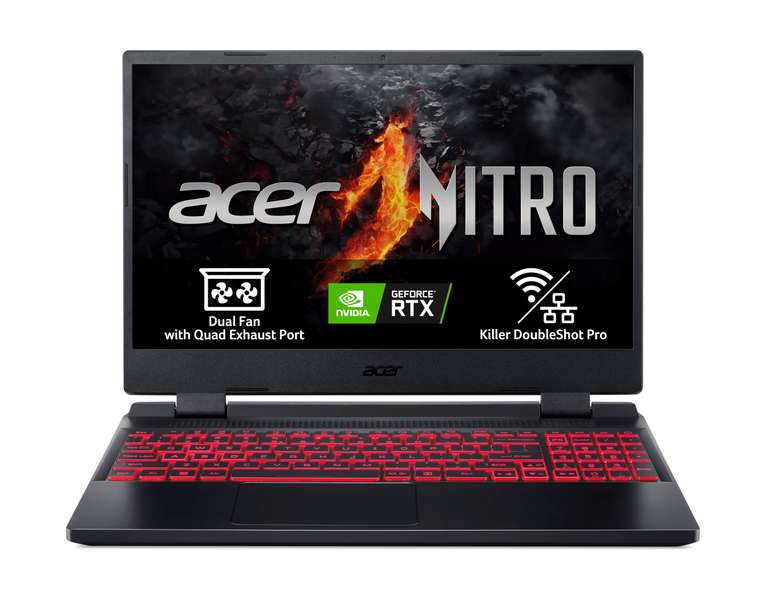 Acer Nitro 5 AN515-46-R082 - Ordenador Portátil Gaming 15.6" Full HD IPS 144Hz (AMD Ryzen 7, 16GB RAM, 512GB SSD, NVIDIA GeForce RTX 3050)