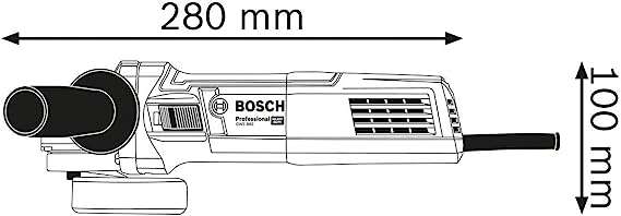 Bosch Amoladora Angular Gws 880, Multicolor, 125 mm [Clase de eficiencia energética A+]