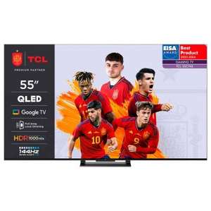 TV QLED 55" (139,7 cm) TCL 55C745X1, 4K UHD, Smart TV (75" por 934,15€)