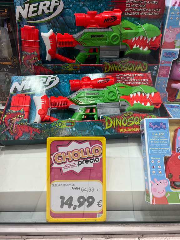 Pistola Nerf Rex Dinosquad Toy Planet de Sambil de Leganés