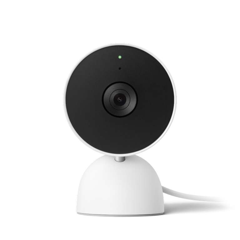 Google Nest CAM (Interior, con Cable) Cámara de Seguridad doméstica - Cámara de Seguridad Inteligente, Blanco
