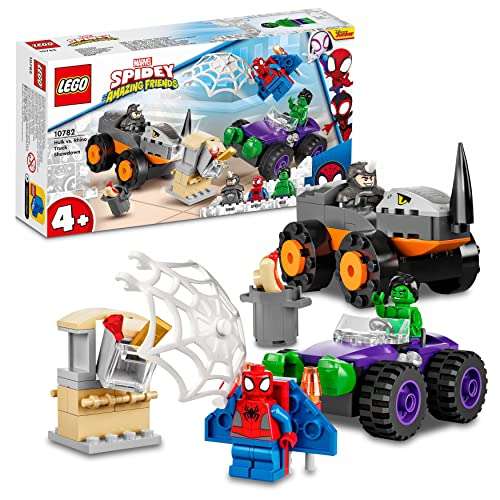 LEGO 10782 Marvel Spidey y Su Superequipo Camiones de Combate de Hulk y Rino