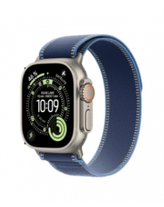 Smartwatch Apple Watch Ultra 3 49mm (GPS + Cellular, titanio natural, correa Loop Trail azul/azul brillante S/M, buceo, multideporte)