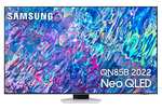 TV 55" Samsung Neo QLED 4K 2022 55QN85B, Quantum Matrix Technology, Procesador Neo QLED 4K con IA, Quantum HDR 1500, 60W Dolby Atmos y Alexa