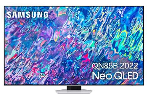 TV 55" Samsung Neo QLED 4K 2022 55QN85B, Quantum Matrix Technology, Procesador Neo QLED 4K con IA, Quantum HDR 1500, 60W Dolby Atmos y Alexa