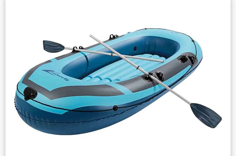 Barca playa piscina hinchable con 3 cámaras de aire para 2 personas, resistente al agua salada, aceite, ozono verano vacaciones viaje