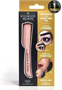 Maquinillas de afeitar Hollywood Browzer dermaplaning para rostro, modelado de cejas, eliminación de vello, exfoliante