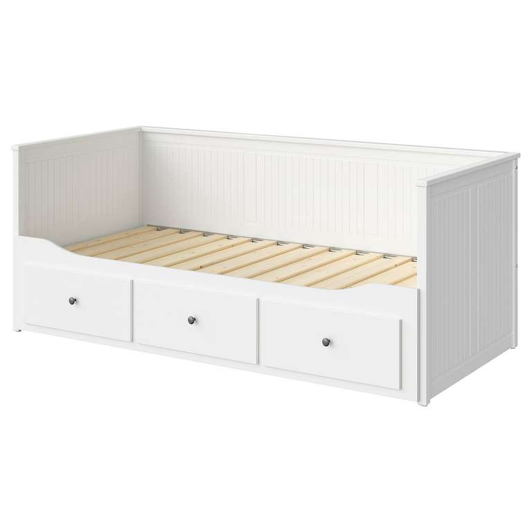 Estructura diván HEMNES con 3 cajones, blanco, 80x200 cm - ¡Ahorra con IKEA Family!