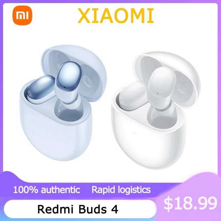 Xiaomi-auriculares inalámbricos Redmi Buds 4, Bluetooth y micrófono