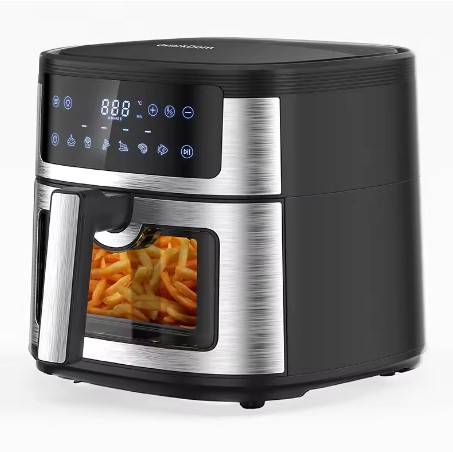 Freidora de Aire Digital ARANZOS 6L – 1500W Potente | Cocina Saludable sin Aceite (80% Menos Grasa) | 6 Preajustes + Agitación Automática