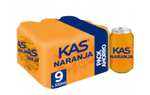 27 latas de KAS naranja o KAS Limón (3 packs de 9 latas de 33cl)