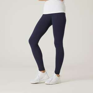 Mallas Leggings fitness algodón efecto vientre plano Mujer Domyos Fit 500 . Tallas 26 a 41. Envío gratuito a tienda