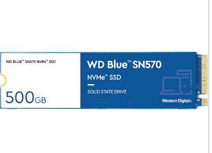 WESTERN DIGITAL WD BLUE SN570 M.2 500GB PCI EXPRESS 3.0 NVME - DISCO DURO