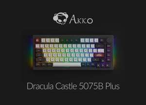 Teclado mecánico para juegos Akko 5075B Plus V2 Dracula Castle 75%
