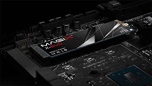 Magix X-EVO M.2 SSD PCIe, Velocidad de Lectura/Escritura de hasta 2500/1500 MB/s, Gen3x4 NVMe 3D NAND (1TB)