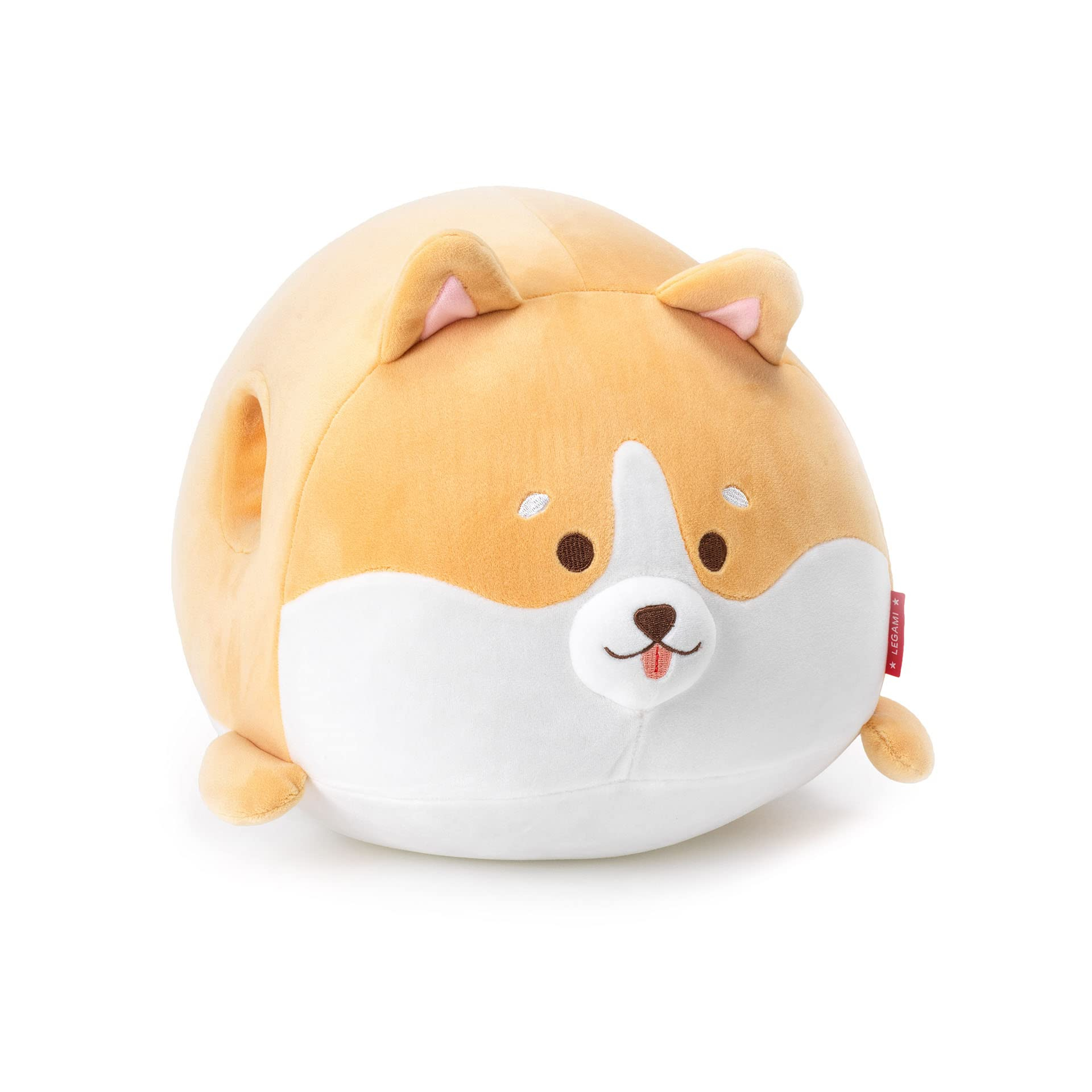 Legami - ¡COJÍN y CALIENTA MANOS Super Soft! 25x24 cm: Tema Corgi, Súper Suave
