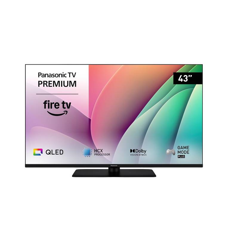 Panasonic Premium TV-43W80AEZC, Serie W80 43 Pulgadas 4K Ultra HD QLED Fire TV, Dolby Vision y Atmos, Modo De Juego Extremo, Alexa, Airplay