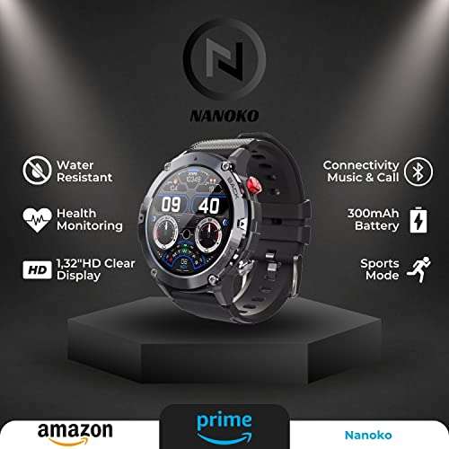 Nanoko Smartwatch: Reloj Inteligente más auriculares incluidos.