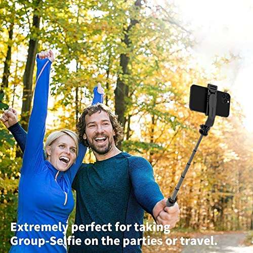Palo Selfie Trípode Bluetooth, 3 en 1 Mini Extensible Selfie Stick con Rotación de 360°